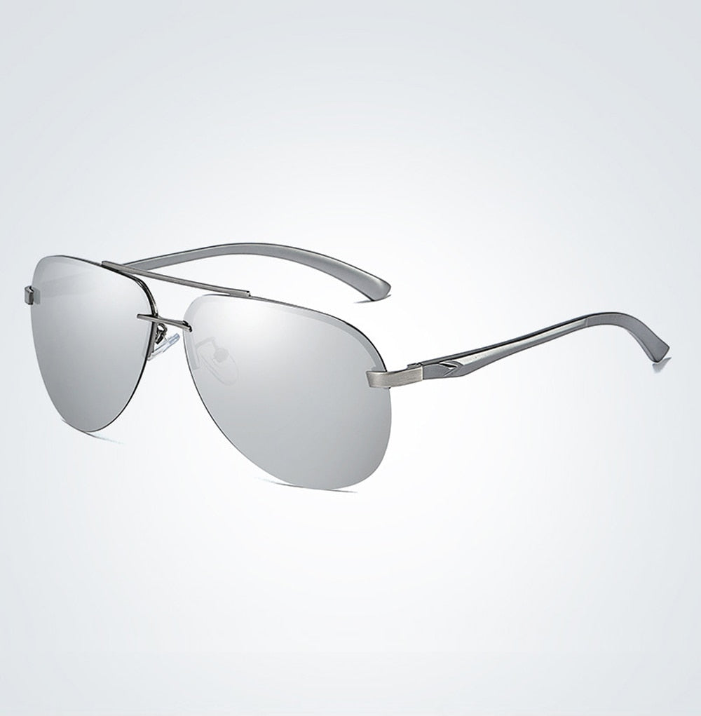 Metal Frame Mirror Lens Sunglasses