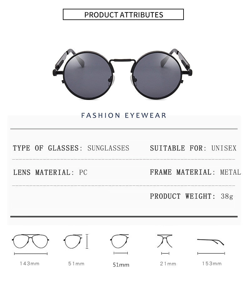 Vintage Punk Style Sunglasses