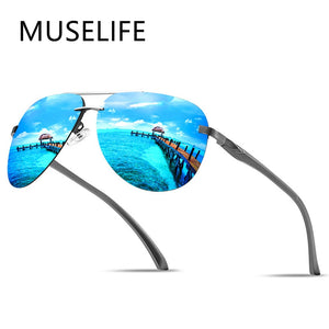 Metal Frame Mirror Lens Sunglasses