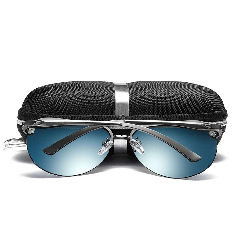 Metal Frame Mirror Lens Sunglasses