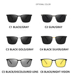 Driving Square Frame Sunglasses