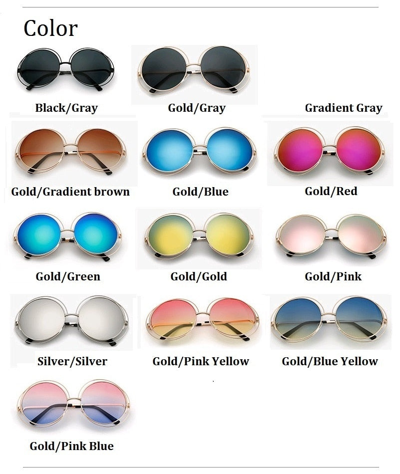 Newest Round Oversized Sunglasses