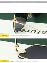 Rimless Square Bee Sunglasses