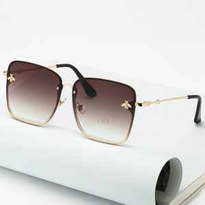 Rimless Square Bee Sunglasses