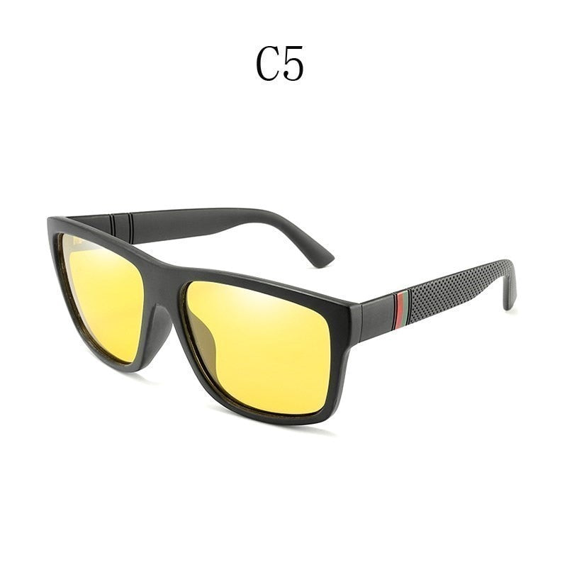 Square Vintage Polaroid Sunglasses