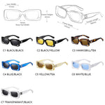 Luxury Brand Design Square Sunglasses