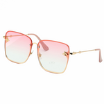 Rimless Square Bee Sunglasses